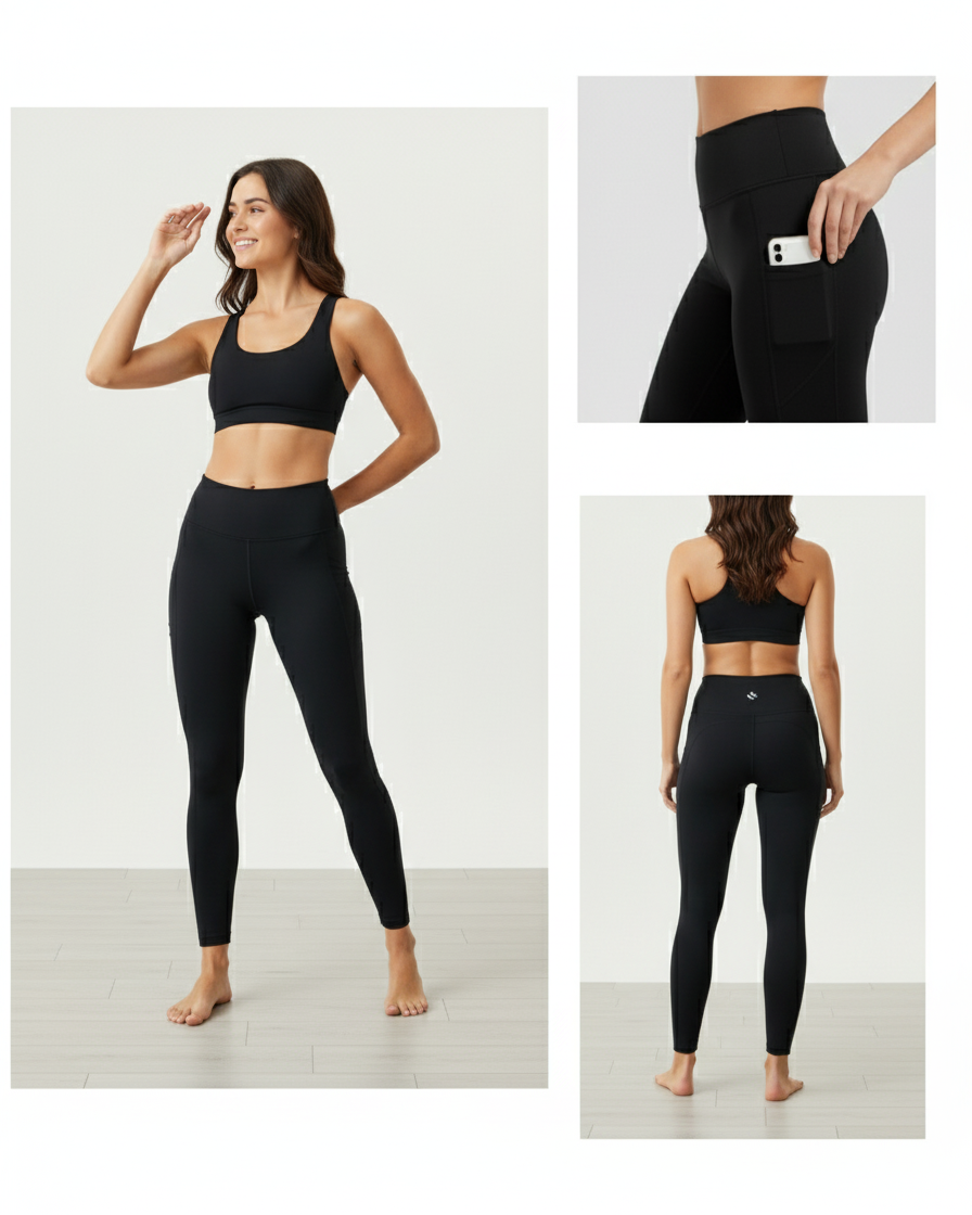 High-Rise Pant with Pockets